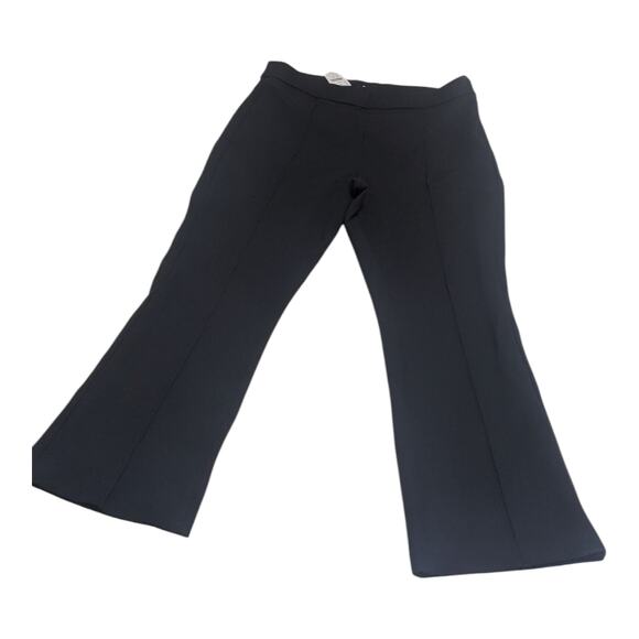 J. Crew Crop Kick Flare Pants Ponte Stretch 14 Black NWT BY574 J.Crew Capsule‎ - Picture 1 of 7